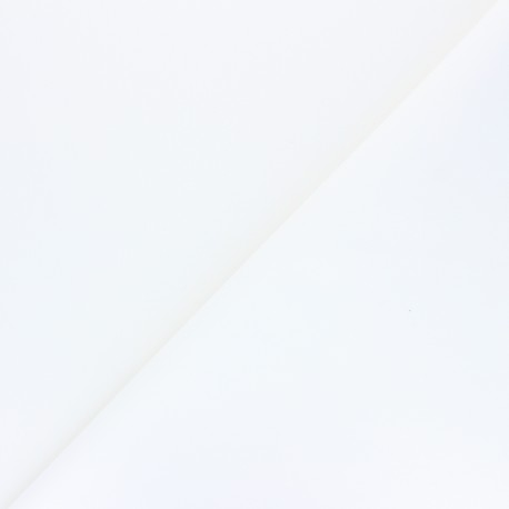 Tissu percale coton uni Care - blanc cassé x 10cm