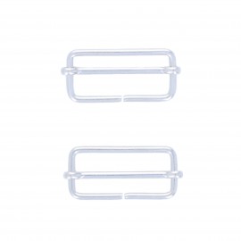Boucle coulisse Lopa - argent (lot de 2)