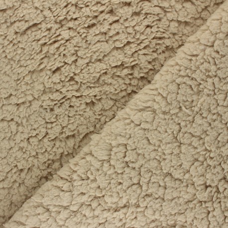 Fourrure mouton - sable x 10cm
