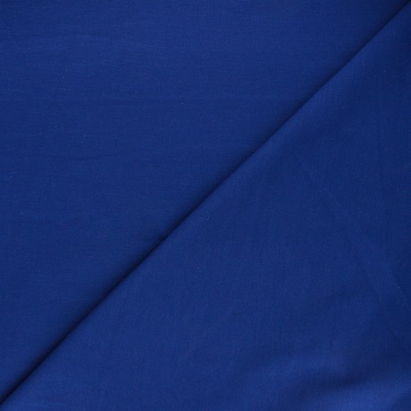Tissu jersey milano uni - bleu roi x 10cm