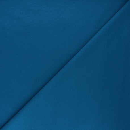 Tissu jersey milano uni - bleu canard x 10cm