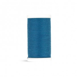 Fil à coudre Laser polyester - bleu canard - 100m