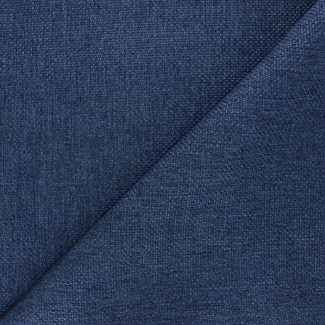 Tissu natté Thevenon Bellini - bleu marine x 10cm