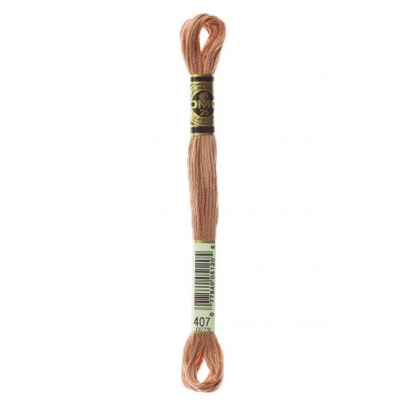 Fil mouliné à broder DMC - 8m - 407