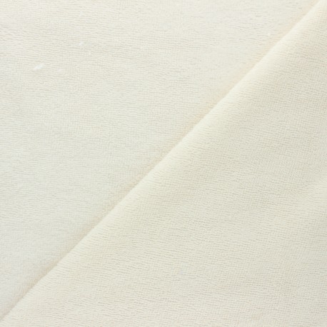 Tissu micro-éponge bambou Calli - écru x 10cm