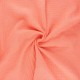 Tissu double gaze de coton pois doré - corail x 10cm