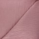 Tissu double gaze de coton rayure lurex - bois de rose x 10cm
