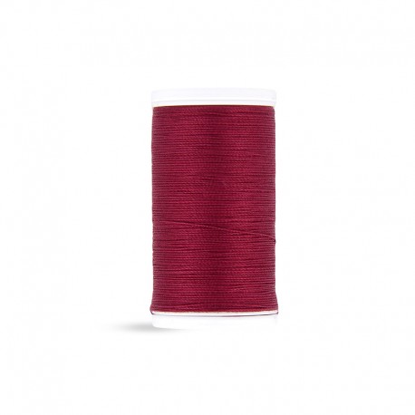 Fil à coudre Laser coton - lie de vin - 100m