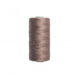 Fil polyester tous tissus - taupe - 500m