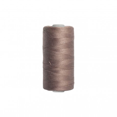 Fil polyester tous tissus - taupe - 500m