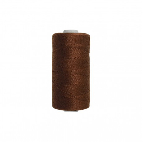 Fil polyester tous tissus - noisette - 500m