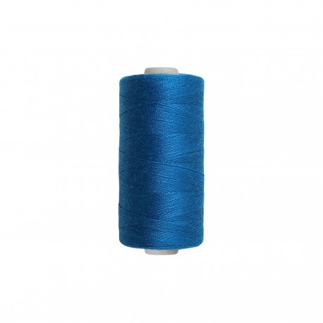 Fil polyester tous tissus - bleu - 500m