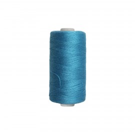 Fil polyester tous tissus - bleu azur - 500m