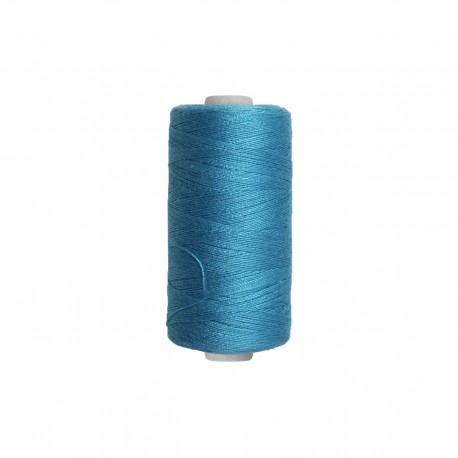 Fil polyester tous tissus - bleu azur - 500m