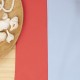 Tissu mousseline crêpe - Corail x 50cm