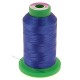 Cône de fil 100% polyester 1000 m bleu