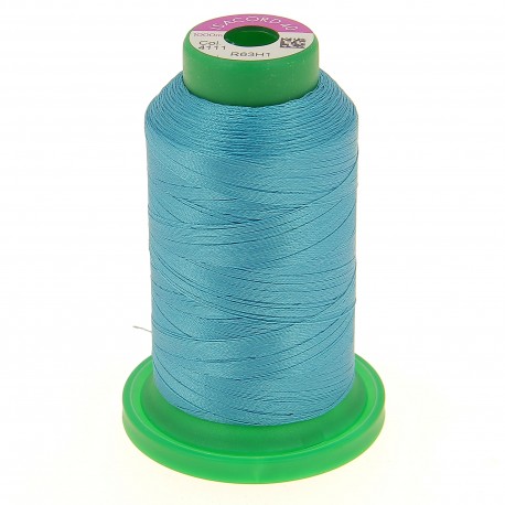 Cône de fil 100% polyester 1000 m turquoise