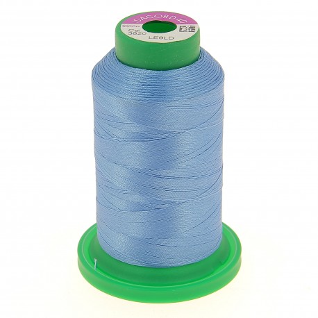 Cône de fil 100% polyester 1000 m bleu acier