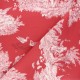 Tissu toile de Jouy Pastorale - framboise x 48cm