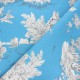 Tissu toile de Jouy Pastorale - bleu x 48cm