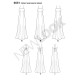 Patron Robe longue Femme - New Look 6551