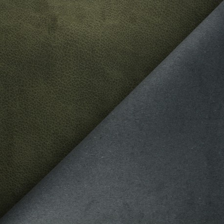 Cuir recyclé Pawnee - vert foncé x 10cm