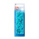 30 pressions Color Snaps rondes turquoise