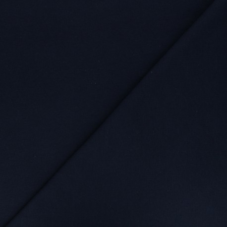Tissu jogging jersey léger marine x 10cm