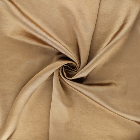 Tissu satin uni - bronze x 10cm