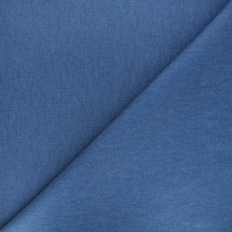 Tissu jean élasthanne uni - bleu x 10cm