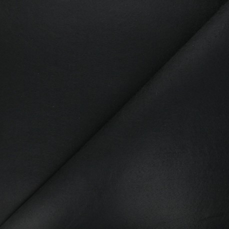 Tissu feutrine fine - noir x 10cm