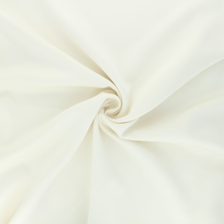 Tissu microfibre touché soie crème x 10cm