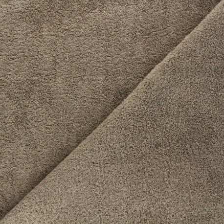 Tissu éponge Balnéo - lin x 10cm