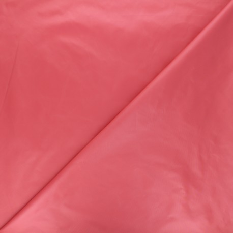 Tissu toile parachute Glossy - rose corail x 10cm