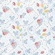 Tissu jersey Souricette birthday - blanc x 10cm