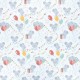 Tissu jersey Souricette birthday - blanc x 10cm