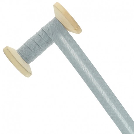 Biais tout textile - gris métropolitain
