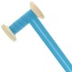 Biais polycoton 20 mm - bleu Méditerranée - Bobine de 25 m