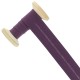 Biais tout textile 30 mm - violet foncé - Bobine de 25
