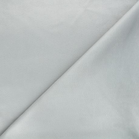 Tissu Suédine Solveig perle x 10cm