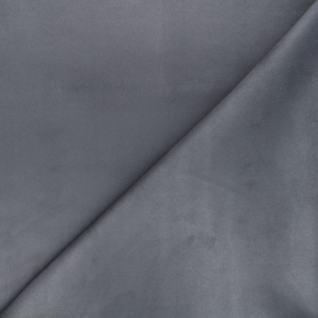 Tissu Suédine Solveig gris x 10cm