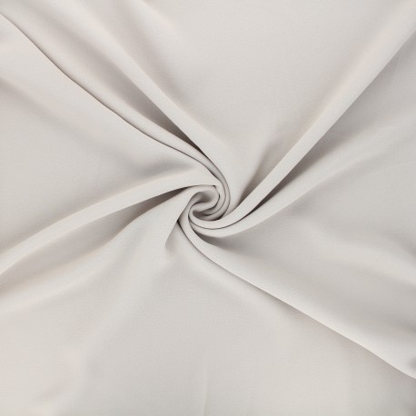 Tissu crêpe léger beige x 10cm