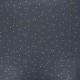 Tissu double gaze de coton pois doré - gris x 10cm
