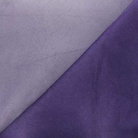 Tulle souple pailletté au mètre Violet