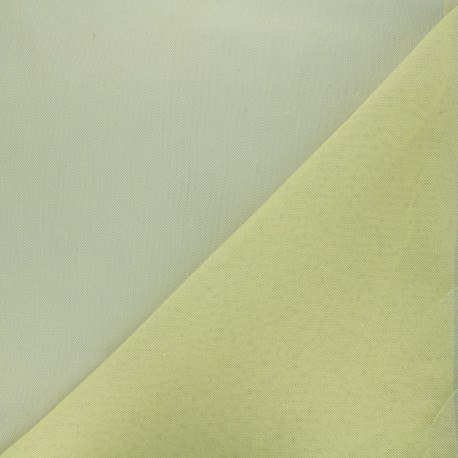 Tulle Haute qualité pailleté jaune pastel x10cm