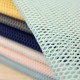 Tissu filet coton bio - bleu clair x 10cm