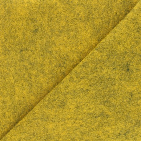 Feutrine de laine jaune
