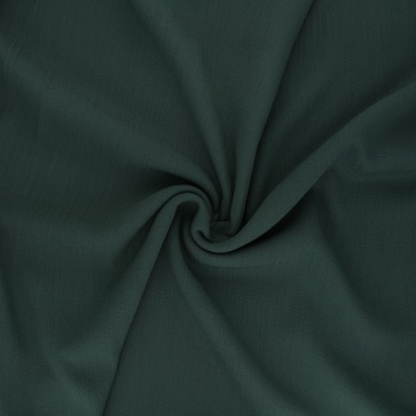 Tissu crêpe de viscose Sarafina - vert x 10cm