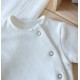 Tissu jersey maille ajourée Diamond - crème x 10cm