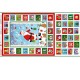 Tissu coton Makower UK Calendrier de l'avent - Merry santa x 59cm